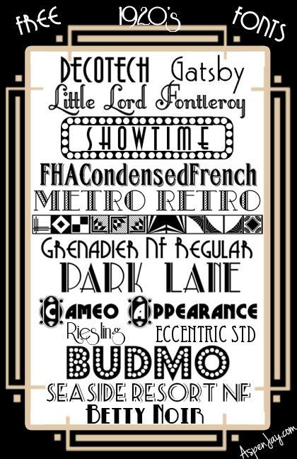 15 Free 1920s Fonts That Are The Cats Pajamas Art Deco Font Deco
