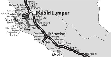 Map Of Malaysia Highway Maps Of The World