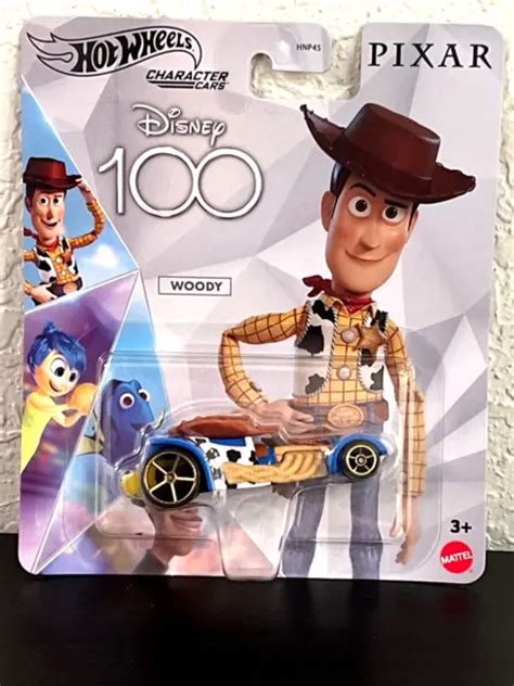 Disney Pixar D100 Hot Wheels Toy Story Woody Character Die Cast Model