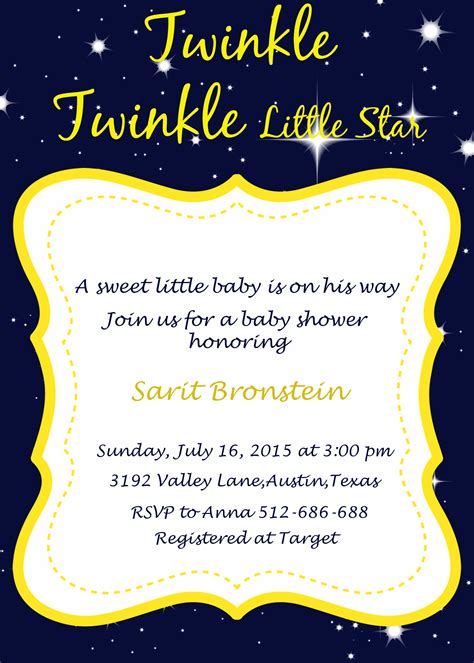 Twinkle Twinkle Baby Shower Ideas My Practical Baby Shower Guide