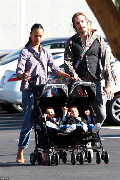 zoe saldana admits she got emotional about returning to work after having twins daily mail online