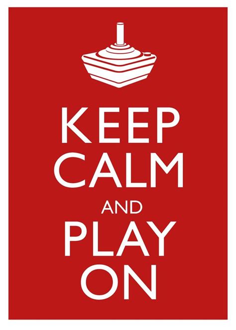 Keep Calm And Play On Glossy Poster Picture Photo Video Games Wall
