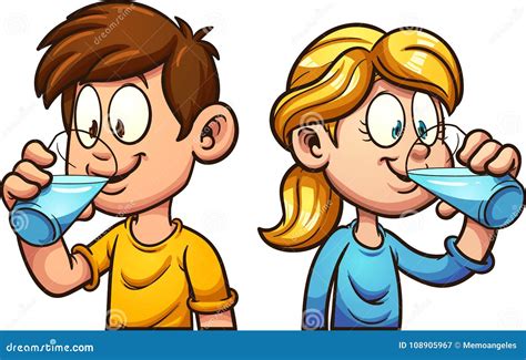 Water Drinking Cartoon Images Ress Wallpaper
