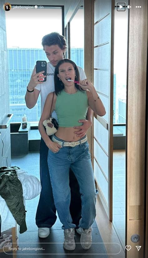 Millie Bobby Brown And Fiancé Jake Bongiovi Pose In Adorable Photo