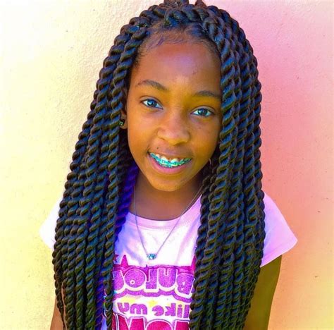 One of the most interesting haircuts for boys is twisted hairstyles. Senegalese twists | Kids braided hairstyles, Little black ...