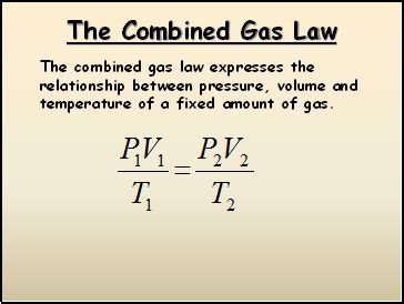 Vi = initial volume pi = initial pressure ti = initial temperature, in k vf = final volume pf = final pressure tf = final temperature, in k. Gas Laws - Presentation Chemistry