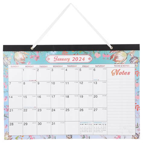 Kalendarz Miesięczny Z Terminarzem 2024 2025 Wiszący Na ścianie • Cena