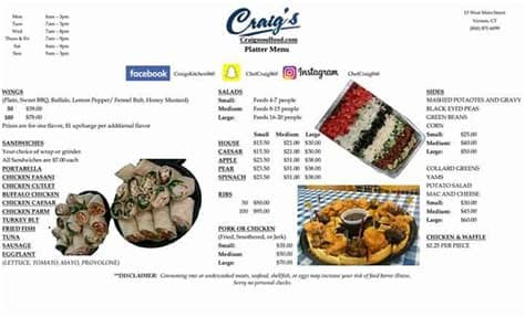 While we're no longer offering our thanksgiving dinner, we invite you to view all current promotions here. Craig's Kitchen - Need a dish for your Thanksgiving ...