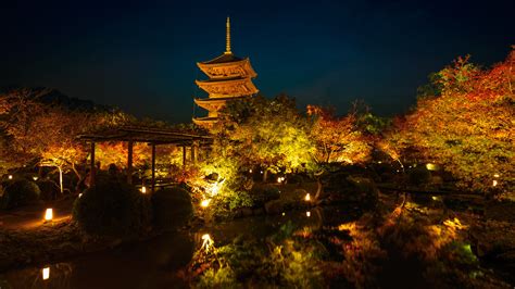 Toji Temple By Night Kyoto Japan Toji Temple By Night Ky Flickr
