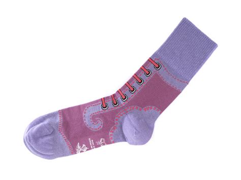 Derby Swirl Vog Socks Purple Knitted Angel Sock Fluevog Shoes