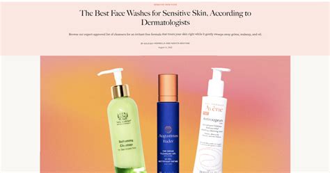 The Best Face Washes For Sensitive Skin According To Dermatologists