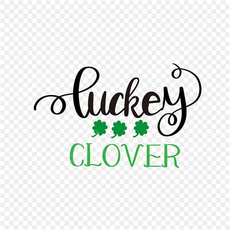 Lucky Clover Vector Art Png Svg Lucky Clover Hand Drawn Black