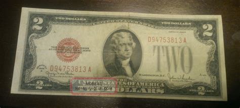 Exqusite G Series Red Seal Us Dollar Bill Old Rare