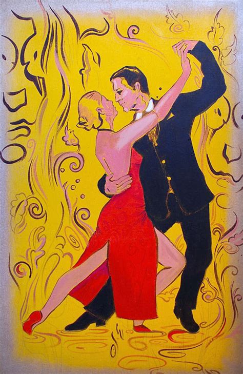Acrylic Painting “tango” Whimsical Fine Arts