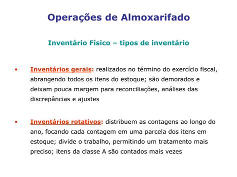 A Eficiência Das Operações De Um Almoxarifado Depende Fundamentalmente Da