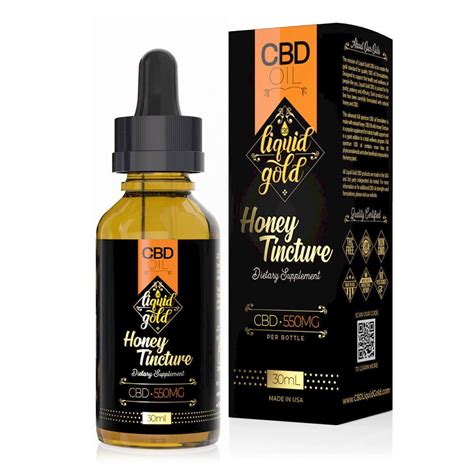 Liquid Gold Cbd Oil Honey Tincture1oz 550mg Cbd Cbdmarket