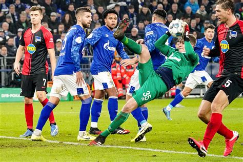 Hier kommt das sportliche wandtattoo zu ihnen nach hause. 04. 02.2020, Veltins Arena, GER, DFB-Pokal, 3. Runde, FC ...