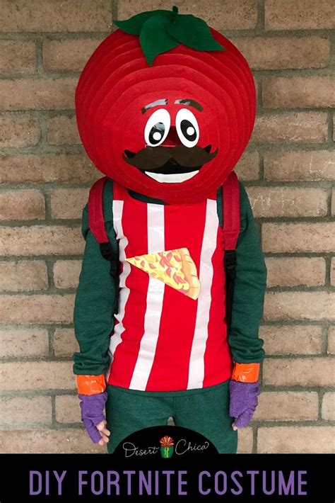Their costumes are perfect excellent fabric and the design it is almost same as the one in the game.the jump suit looks very close to the one the actors wear.perfect and. DIY Fortnite Tomatohead Costume | FaveCrafts.com