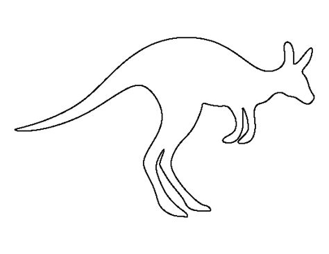 Printable Kangaroo Template