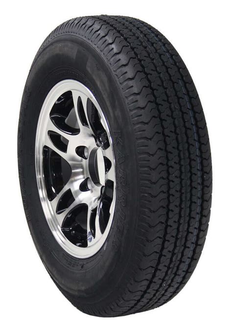 Karrier St17580r13 Radial Trailer Tire W 13 Aluminum Wheel 5 On 4
