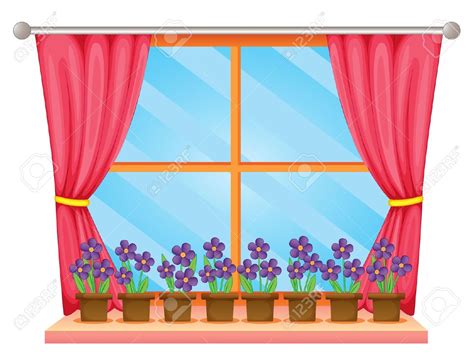 Curtain And Window Clipart Clip Art Library