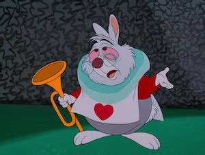 Le Lapin Blanc Personnage Disney D Alice Au Pays Des Merveilles