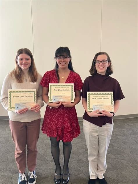 Aauw 16th Annual Speech Trek Contest Celebrates Its Winner Sacramento