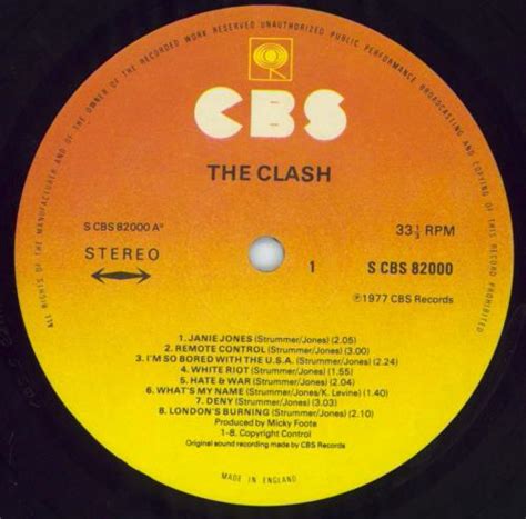 The Clash The Clash 1st Uk Vinyl Lp Album Lp Record 445762