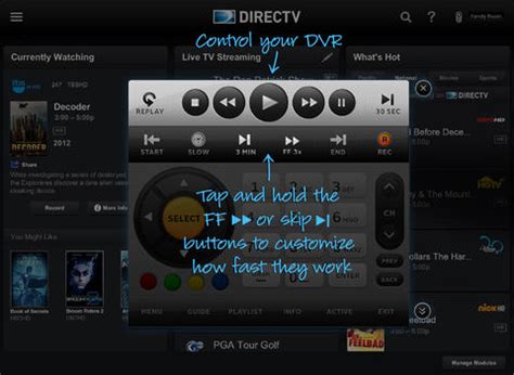 Enjoy all your live or recorded shows this app features nielsen's proprietary measurement software, which will allow you to contribute to market research, like nielsen's tv ratings. DIRECTV App for iPad by DIRECTV, Inc.