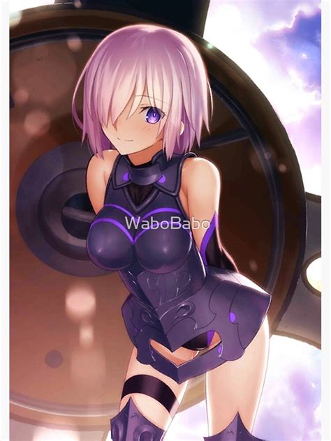 fate grand order mash kyrielight shielder poster for sale by wabobabo redbubble