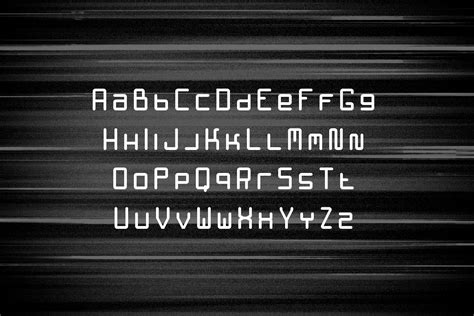 Hacker Technology Font Design Cuts