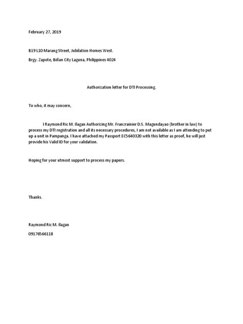 Interesting comments from a serving military personal attended a retirement event of an officer a letter of commendation was read out as signed by donald j trump president. DTI Authorization Letter Sample