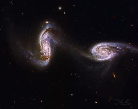Apod 2016 November 28 Arp 240 A Bridge Between Spiral Galaxies From