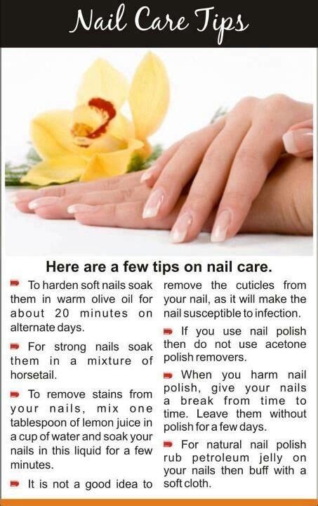 Important Nail Care Tips For Healthy Nails Nail Care Tips Nail