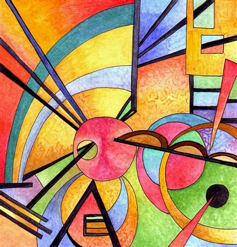 In his landscapes reality replaces the game of lines and color accents. Kandinsky Inspired 2 by Artwyrd on DeviantArt