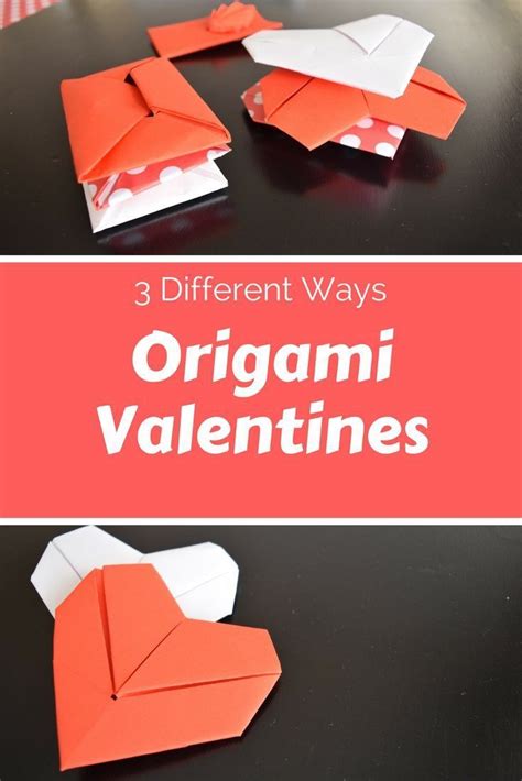 Fold A Note Of Valentines For Your Kids With These Three Origami