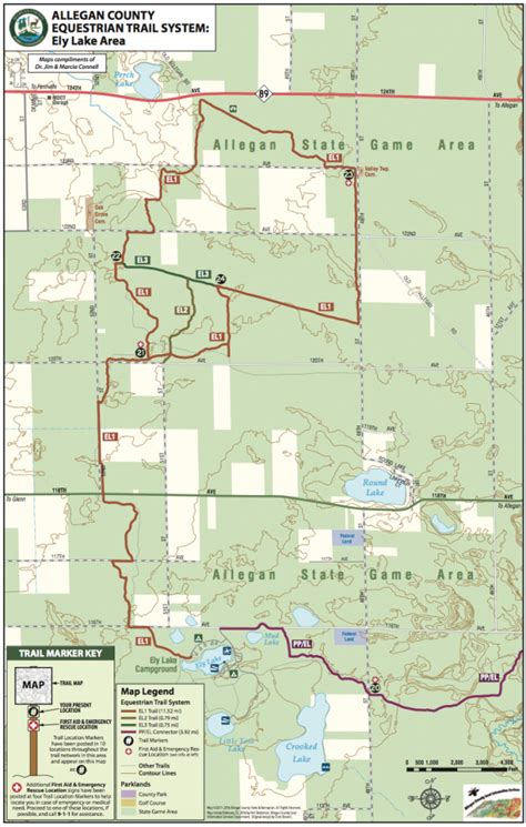 Allegan State Game Area Trail Map Printable Map