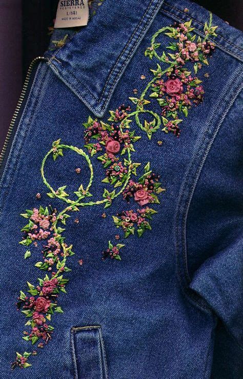 54 Ideas Embroidery Denim Jacket Diy For 2019 Denim Embroidery