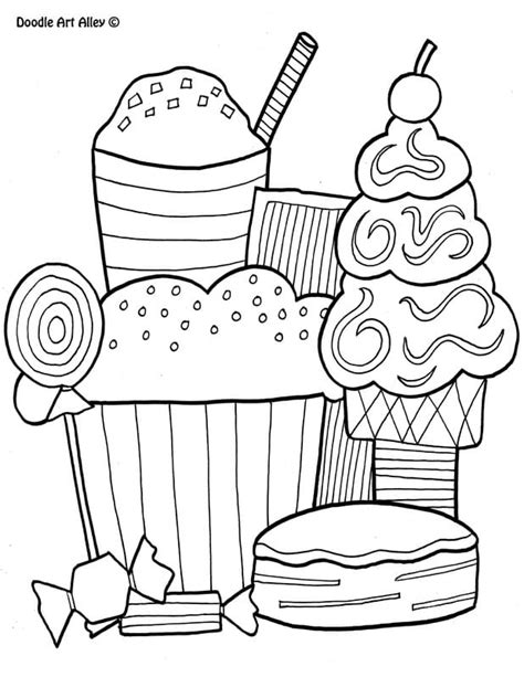 Free Coloring Pages Doodle Art Alley