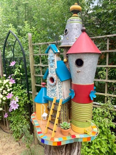 Pin By Kim Pearson On Recycled Repurposed Bird Houses Outdoor Decor