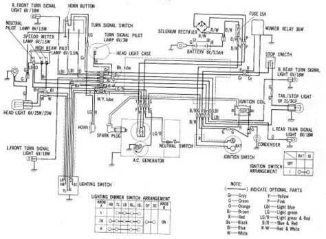 Wiring schematic for Honda CT90 - Honda 4-stroke.net - All the data for your Honda Motorcycle