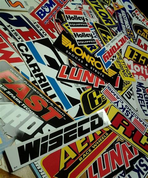 20 Authentic Racing Decals Stickers Race Car Dragster Nascar Nhra Ebay