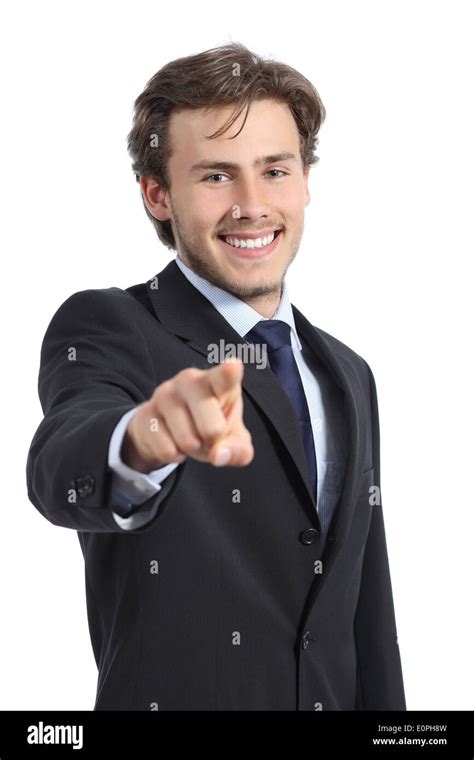 Smiling Man Points Hi Res Stock Photography And Images Alamy