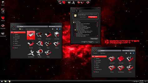 Blackmatter Red Skinpack Skin Pack Theme For Windows 10