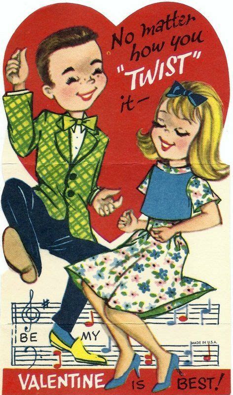 11 Valentine Cards From The 60s Very Retro And Fun Etsy Retro