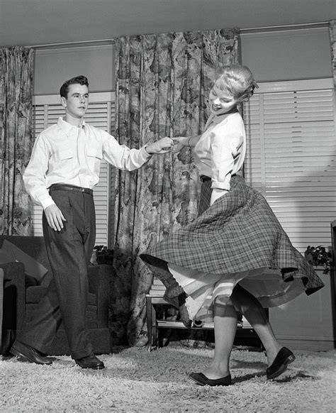 1950s Teenage Couple Jitterbug Dancing Photograph By Vintage Images