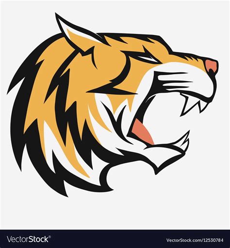 Tiger Logo Royalty Free Vector Image Vectorstock