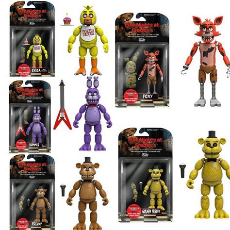 5 Pzas Funko Five Nights At Freddys Foxy Bonnie Originales 269900