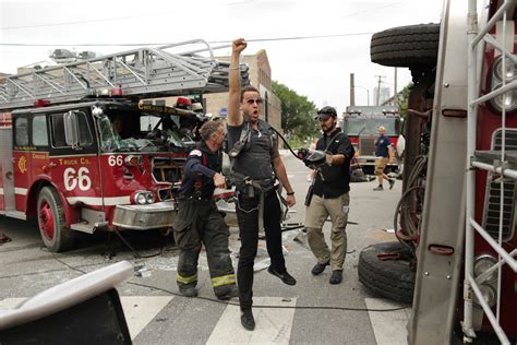 Chicago Fire Behind The Scenes Just Drive The Truck Photo NBC Com