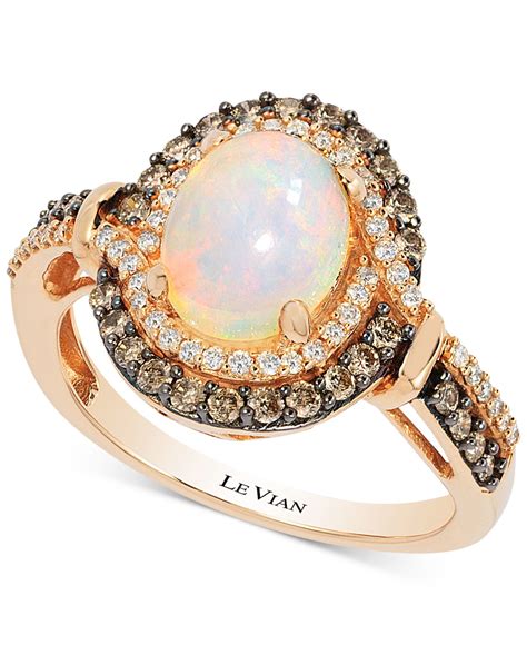 Le Vian Opal Ct T W And Diamond Ct T W Ring In K